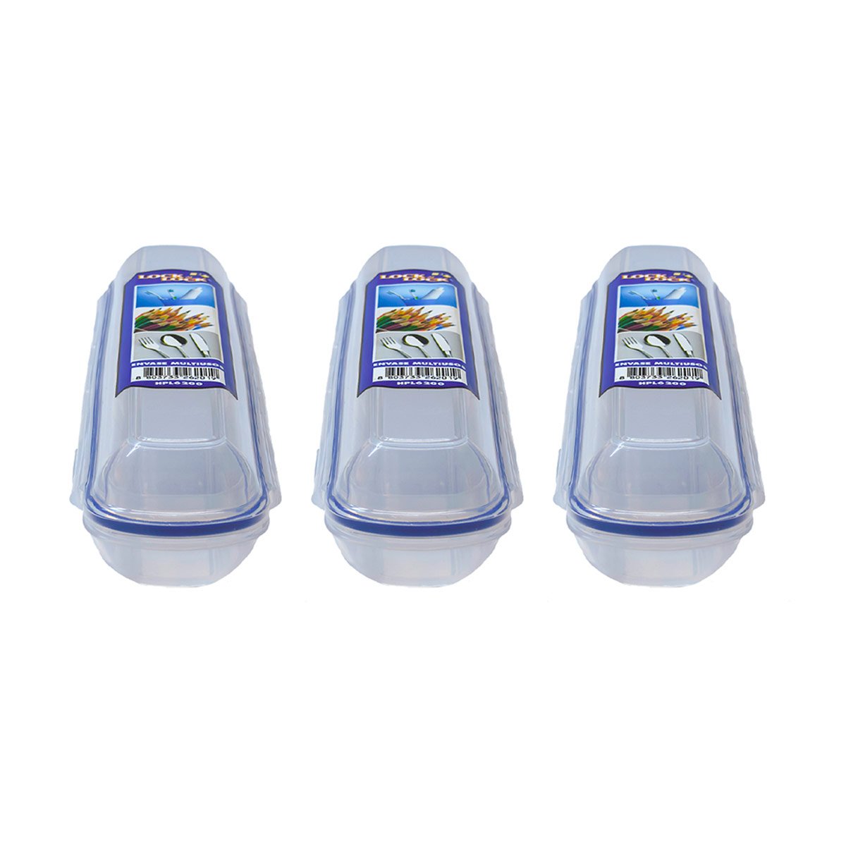 PACK X3 TAPER MULTIUSO LARGO LOCK & LOCK  22 CM - 3
