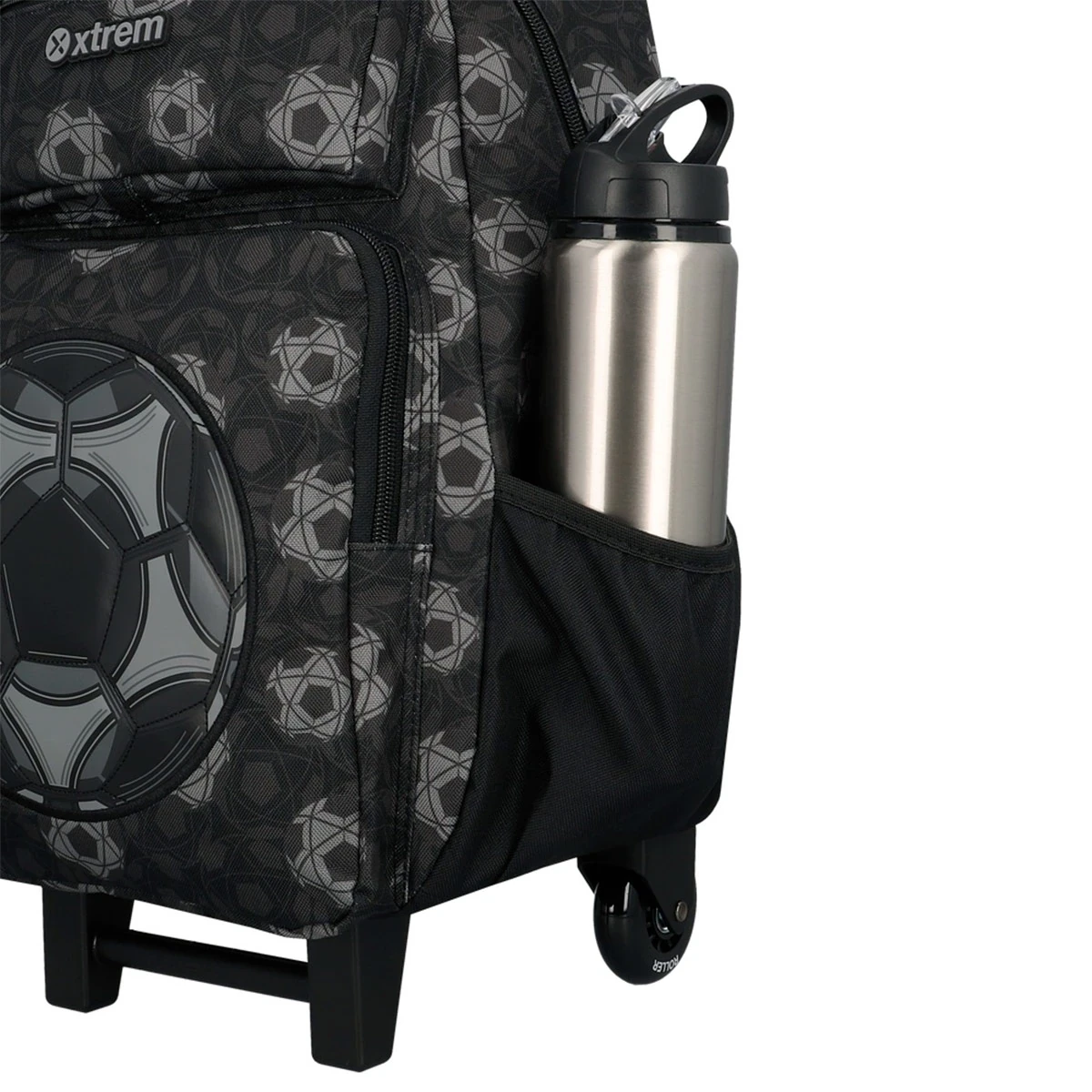 MALETA ESCOLAR CON RUEDAS XTREM RUNPACK 6XT BLACK FOOTBALL - 3
