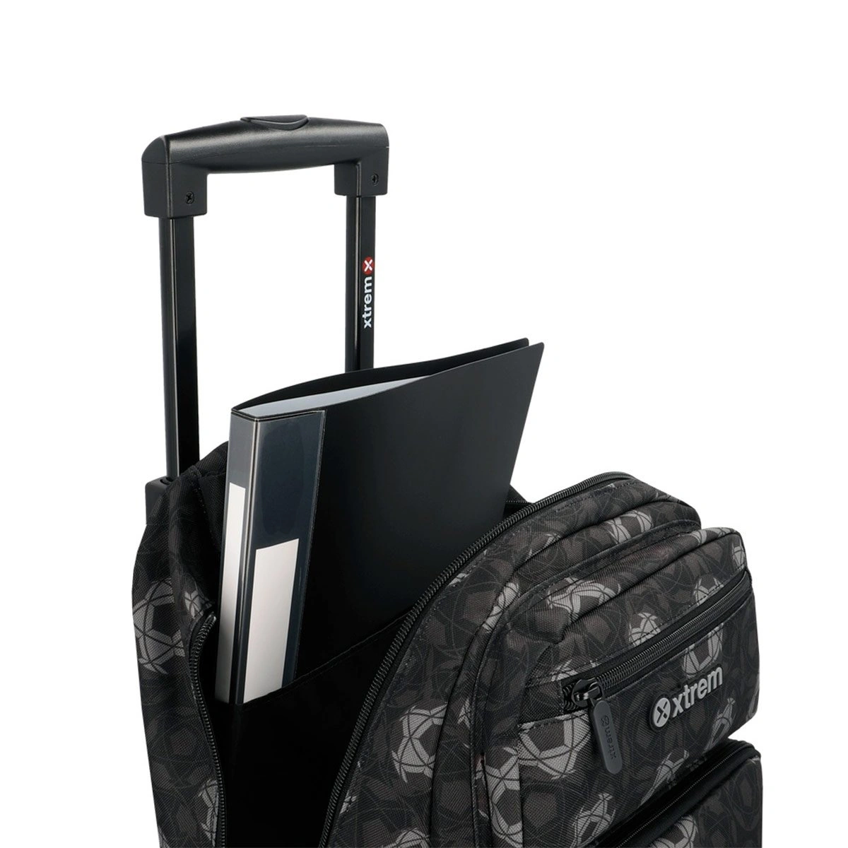 MALETA ESCOLAR CON RUEDAS XTREM RUNPACK 6XT BLACK FOOTBALL - 4