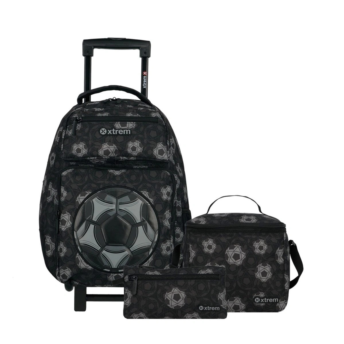 MALETA ESCOLAR CON RUEDAS XTREM RUNPACK 6XT BLACK FOOTBALL - 8