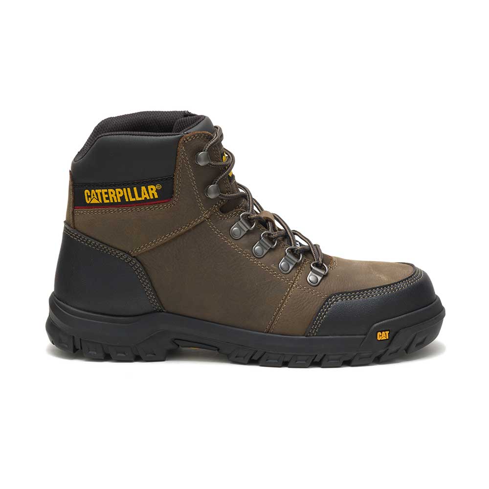 BOTINES HOMBRE CATERPILLAR CUERO GRANULADO GRIS OUTLINE ST P90802 - 1