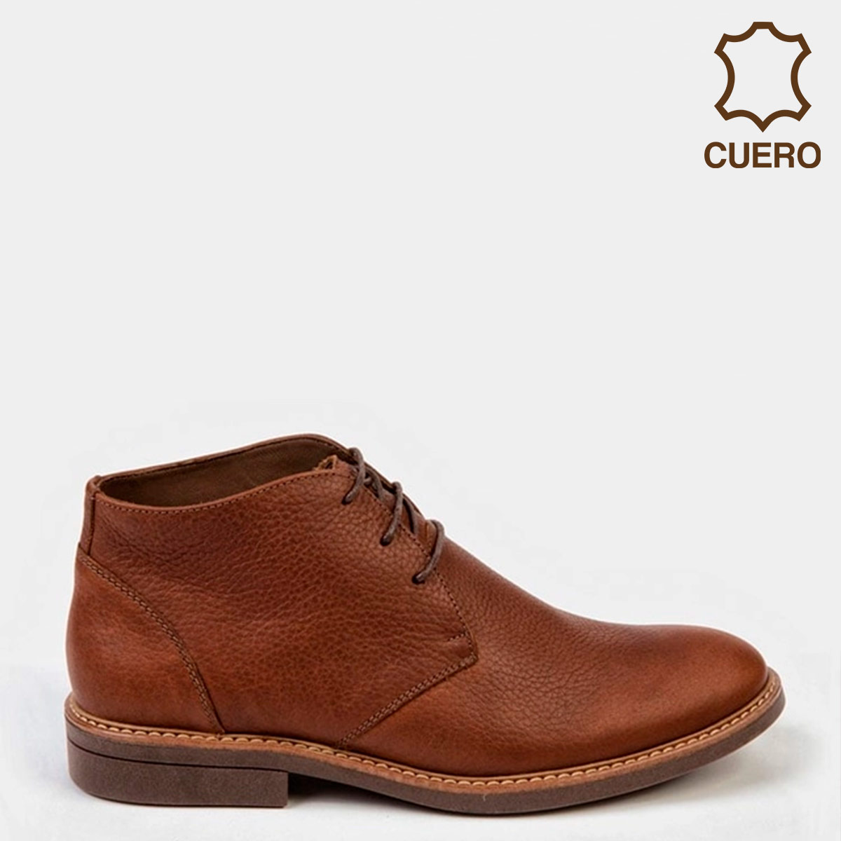 BOTINES HOMBRE DAUSS CUERO MARRÓN - 1