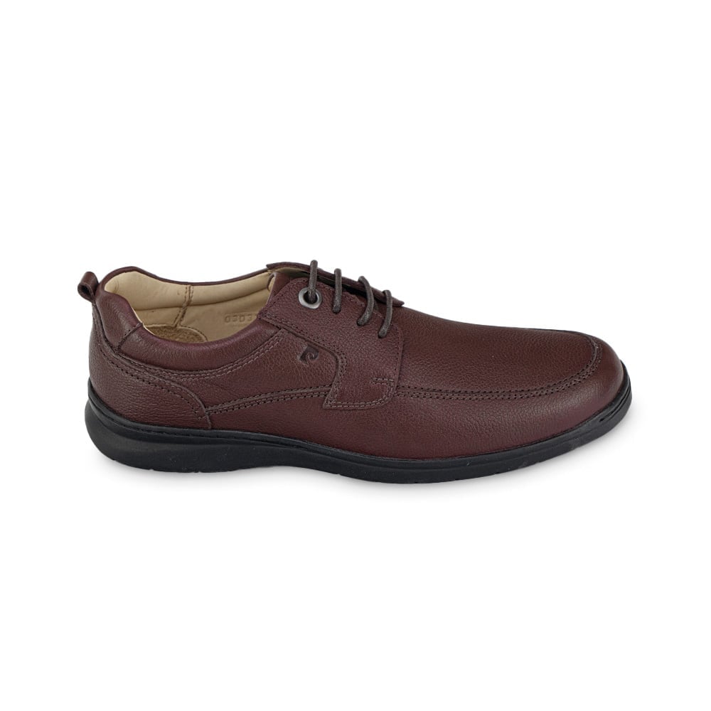 Mocassins Pierre Cardin Homme - Cuir Marron Acajou - Taille 40 EU - Neuf Avec Boîte