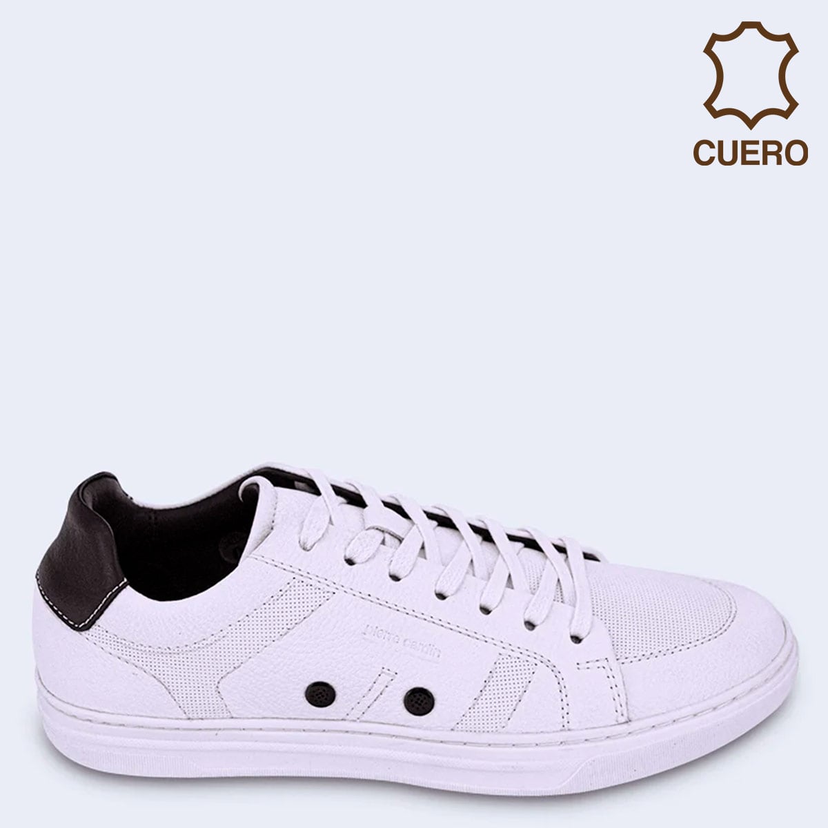 ZAPATILLAS DE CUERO HOMBRE PIERRE CARDIN URBANAS NEGRO UEY012 - 1