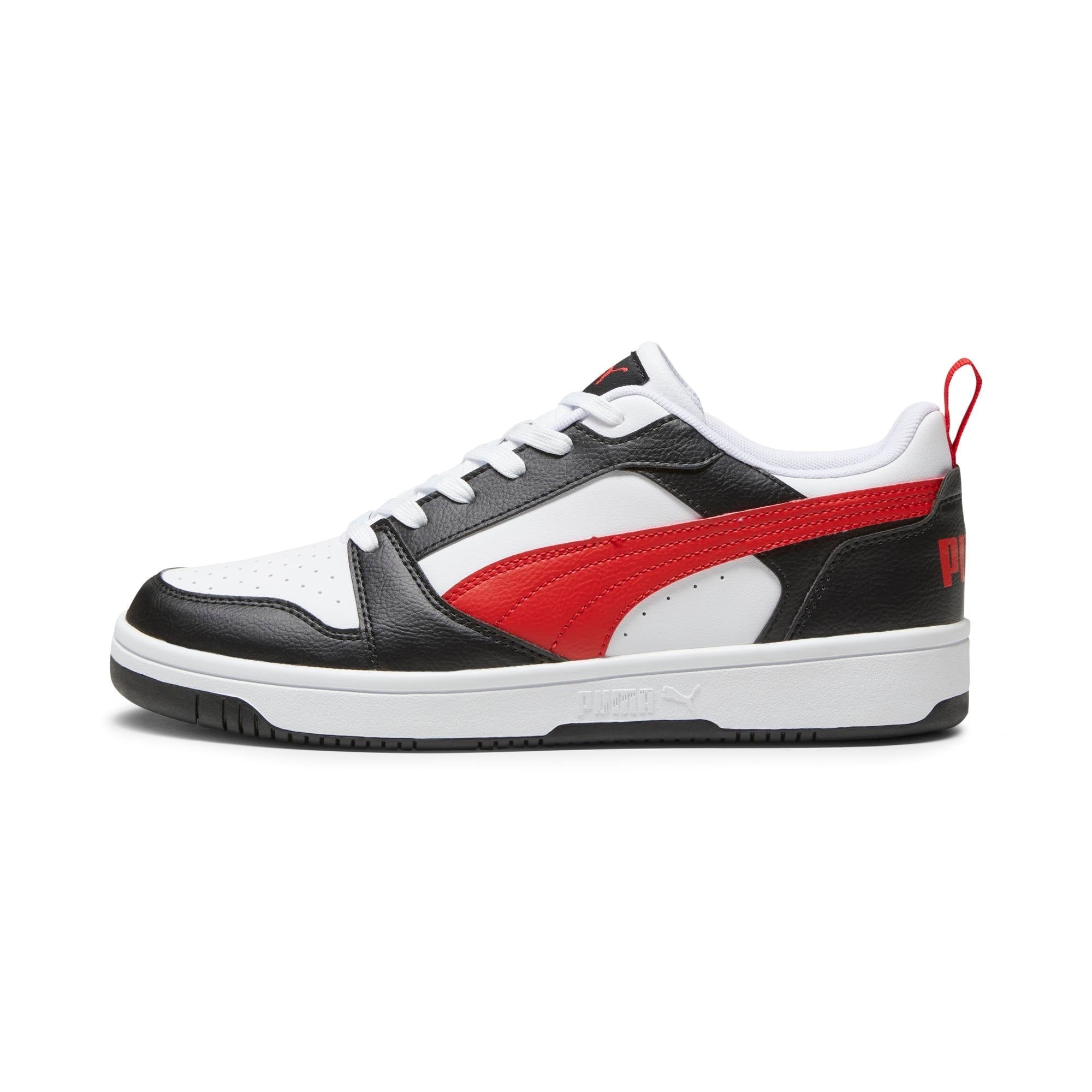 ZAPATILLAS HOMBRE PUMA URBANAS BLANCO NEGRO MATE REBOUND V6 LOW - 2