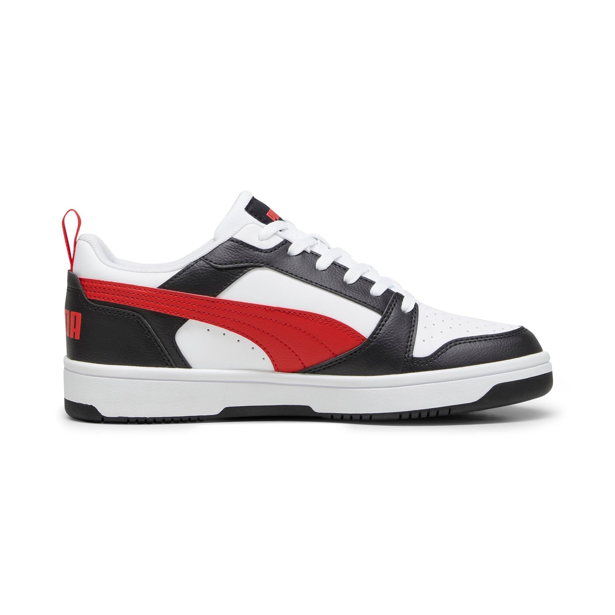 ZAPATILLAS HOMBRE PUMA URBANAS BLANCO NEGRO MATE REBOUND V6 LOW - 1
