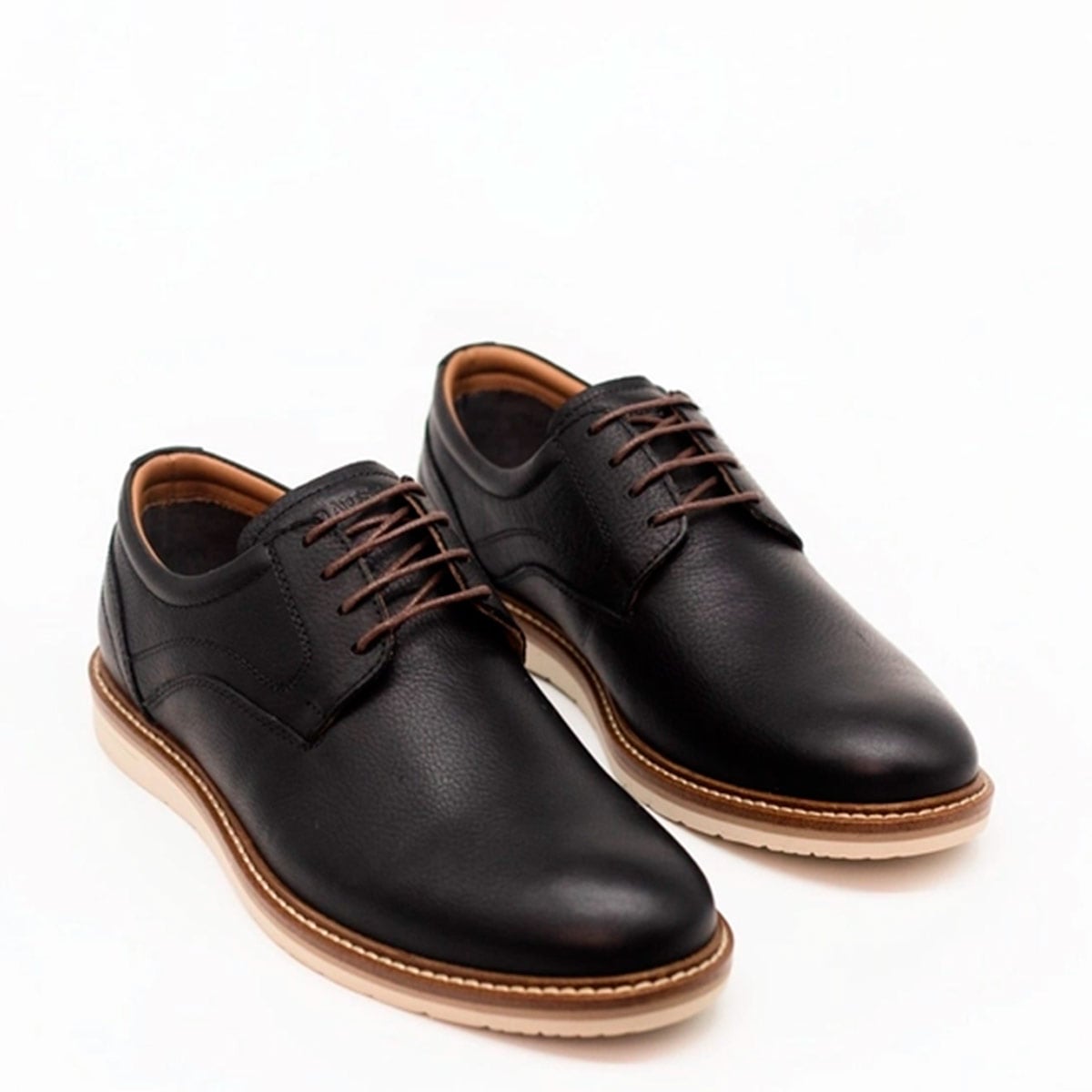 ZAPATILLAS HOMBRE DAUSS DEPORTIVAS NEGRO 1502A CUERO - 3