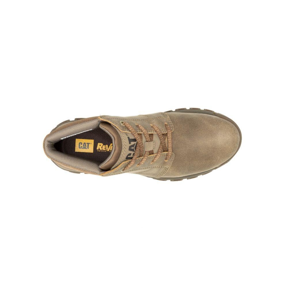 BOTINES HOMBRE CATERPILLAR CUERO CAFÉ THRESHOLD CHUKKA - 6