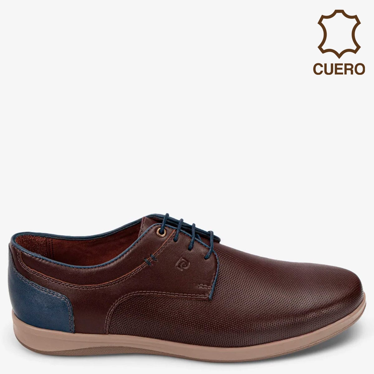 ZAPATOS CASUALES DE CUERO HOMBRE PIERRE CARDIN  MARRÓN CB8001 - 1