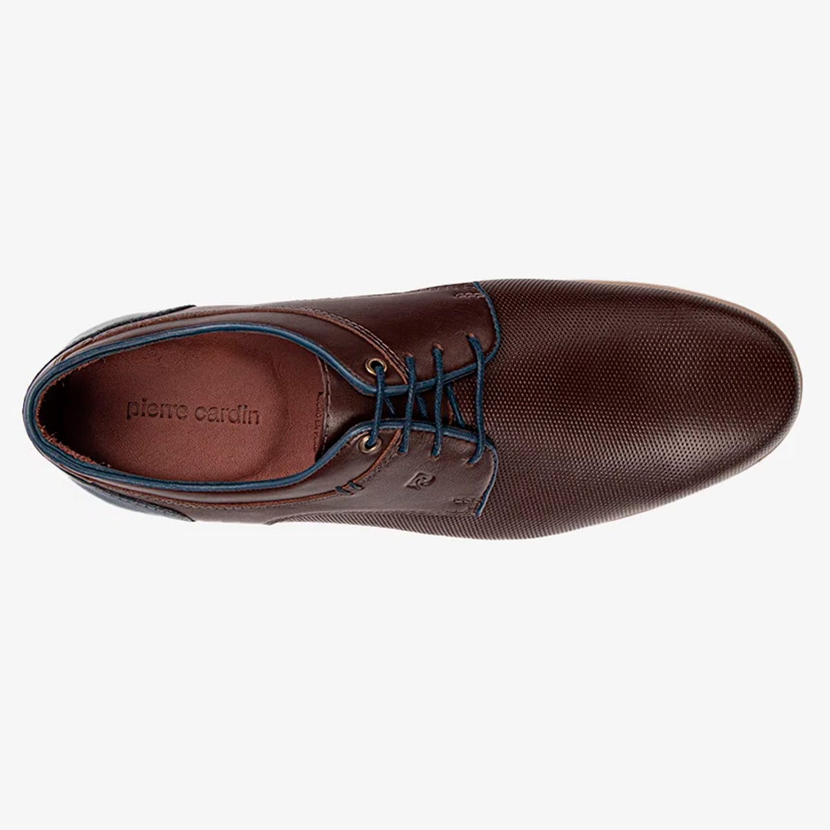 ZAPATOS CASUALES DE CUERO HOMBRE PIERRE CARDIN  MARRÓN CB8001 - 3