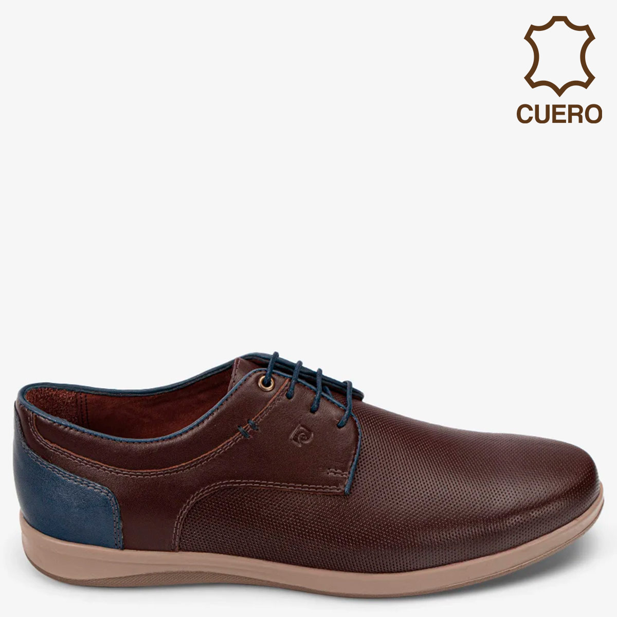 ZAPATOS CASUALES DE CUERO HOMBRE PIERRE CARDIN  MARRÓN CB8001 - 1