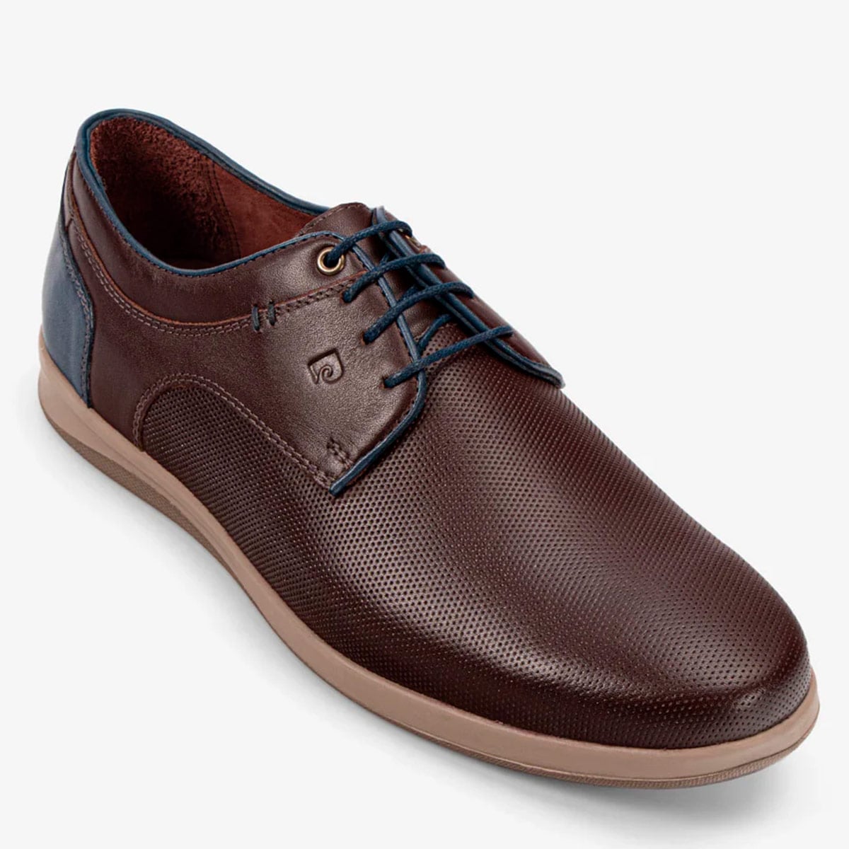 ZAPATOS CASUALES DE CUERO HOMBRE PIERRE CARDIN  MARRÓN CB8001 - 2