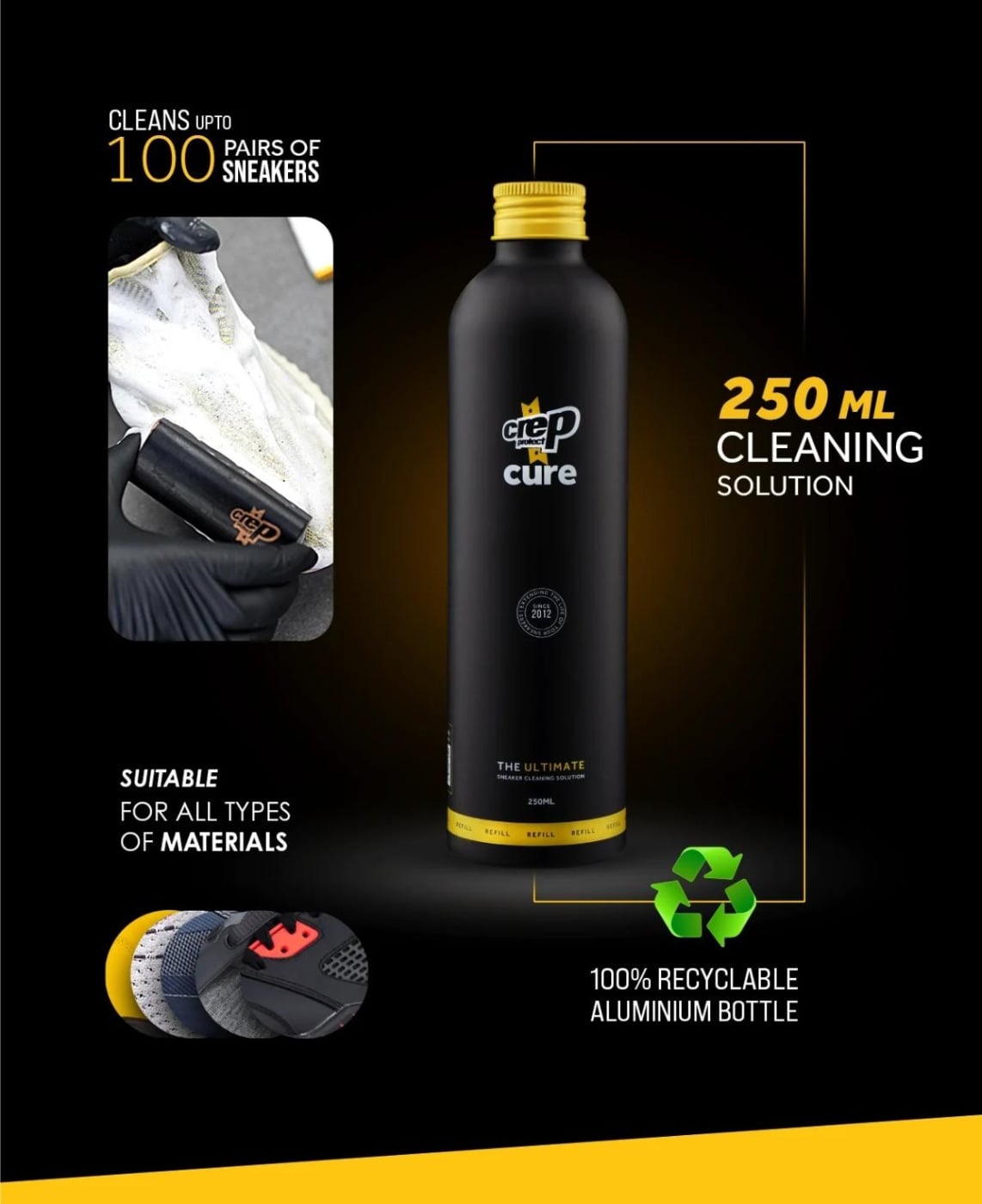 SHAMPOO UNISEX CREP PROTECT SNEAKERS LÍQUIDO 250 ML - 2