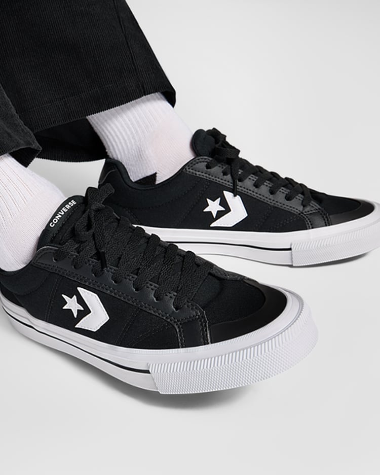 ZAPATILLAS HOMBRE CONVERSE URBANAS NEGRO SPORT CASUAL - 2