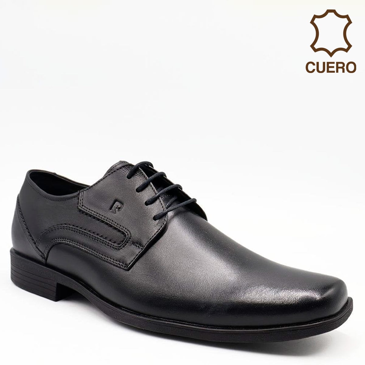 ZAPATOS DE VESTIR CUERO HOMBRE PIERRE CARDIN  NEGRO VCS005 NEG - 1