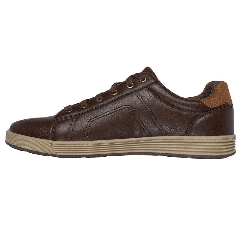 ZAPATILLAS URBANAS HOMBRE SKECHERS CAVELL MARRÓN - 3