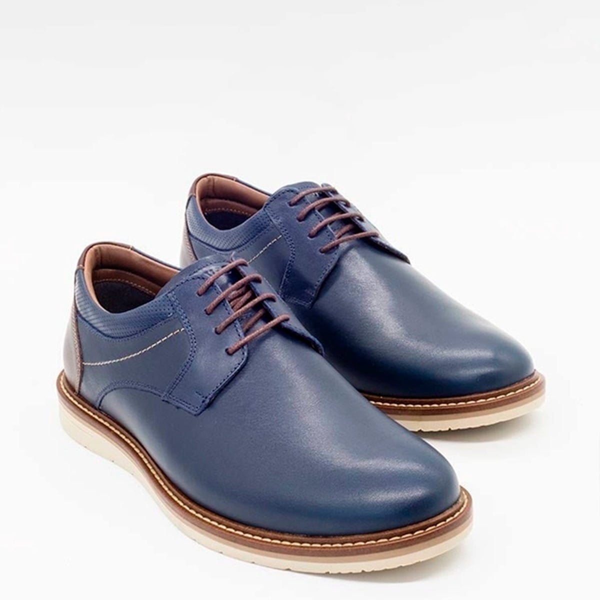 ZAPATOS HOMBRE DAUSS URBANAS AZUL 1503 CUERO - 3
