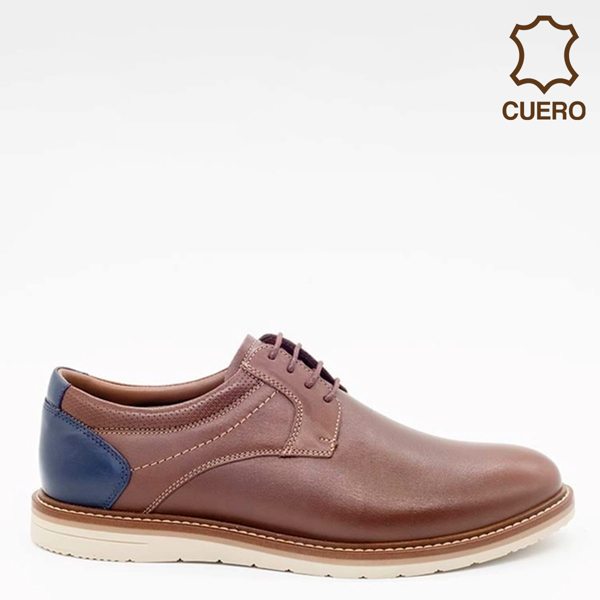 ZAPATOS HOMBRE DAUSS URBANAS MARRÓN 1503A CUERO - 1