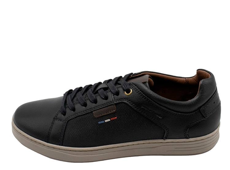 ZAPATILLAS DE CUERO HOMBRE PIERRE CARDIN URBANAS NEGRO UDF001 NEG  - 2