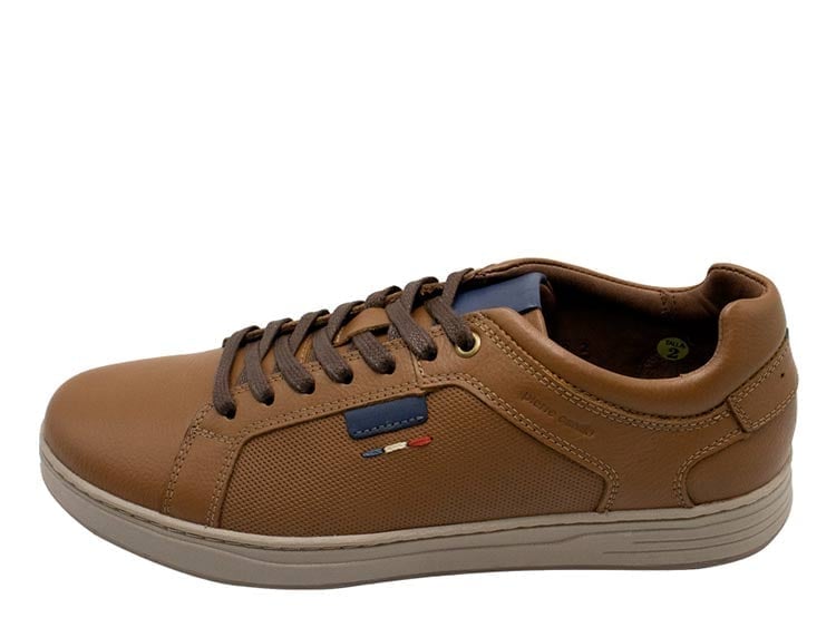 ZAPATILLAS DE CUERO HOMBRE PIERRE CARDIN URBANAS MARRÓN UDF001 TAN  - 2