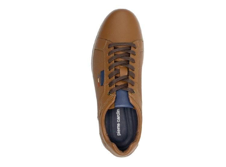 ZAPATILLAS DE CUERO HOMBRE PIERRE CARDIN URBANAS MARRÓN UDF001 TAN  - 3