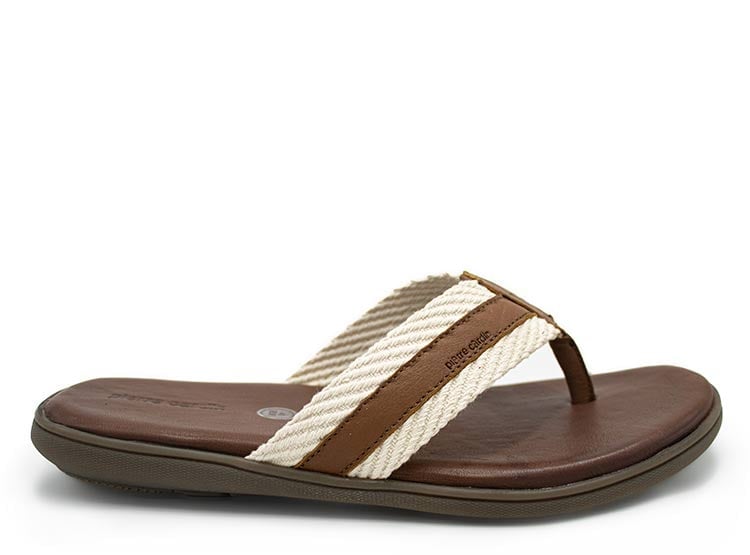 SANDLIAS DE CUERO HOMBRE PIERRE CARDIN  COGNAC CC8003 COG - 2