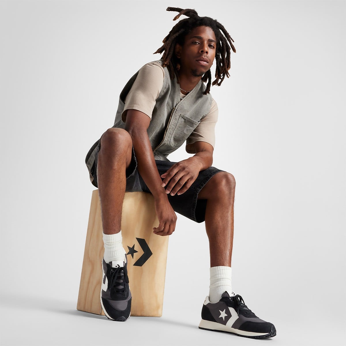 ZAPATILLAS HOMBRE CONVERSE URBANAS NEGRO CUERO - 8