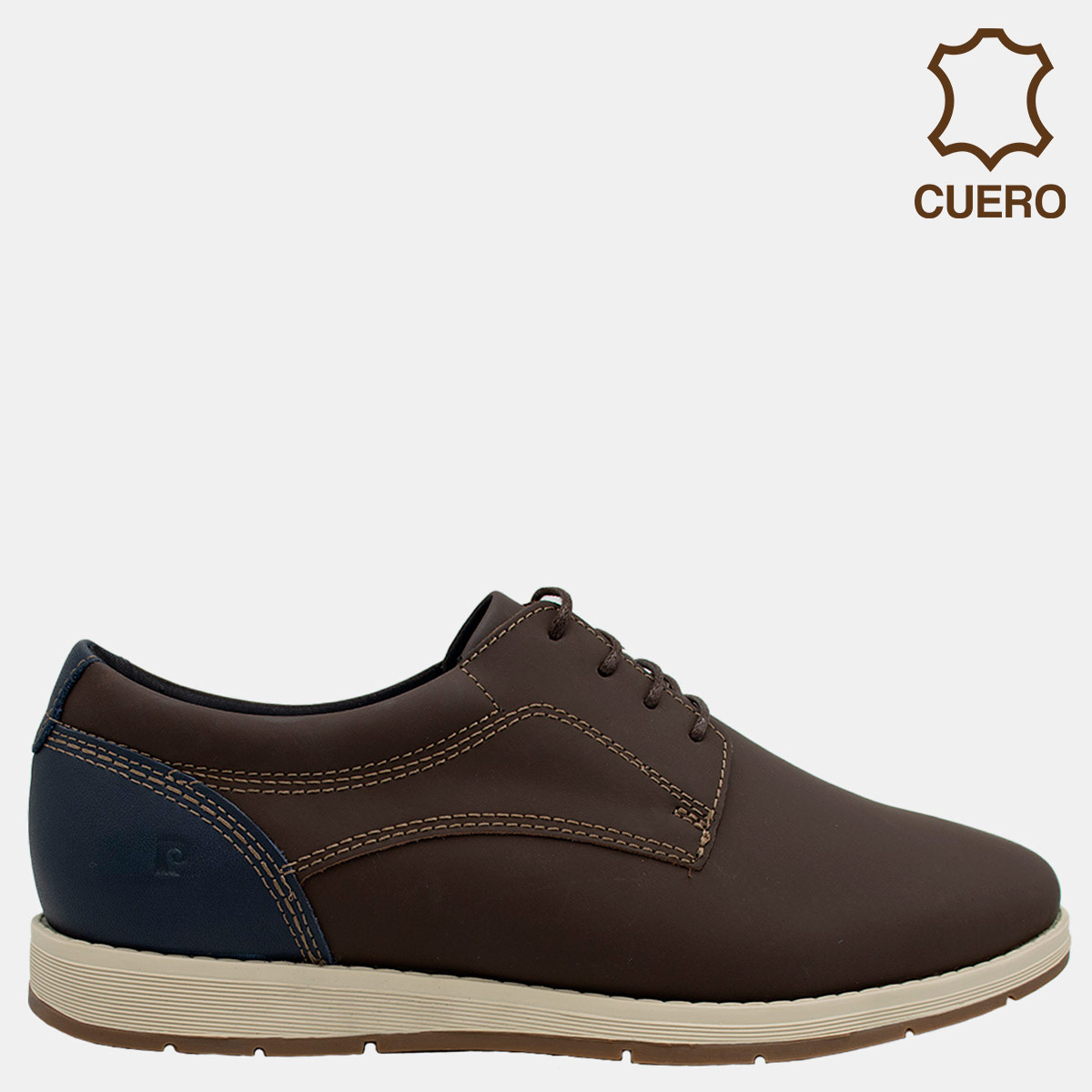 ZAPATOS DE VESTIR CUERO HOMBRE PIERRE CARDIN  MARRÓN CB7001 - 1