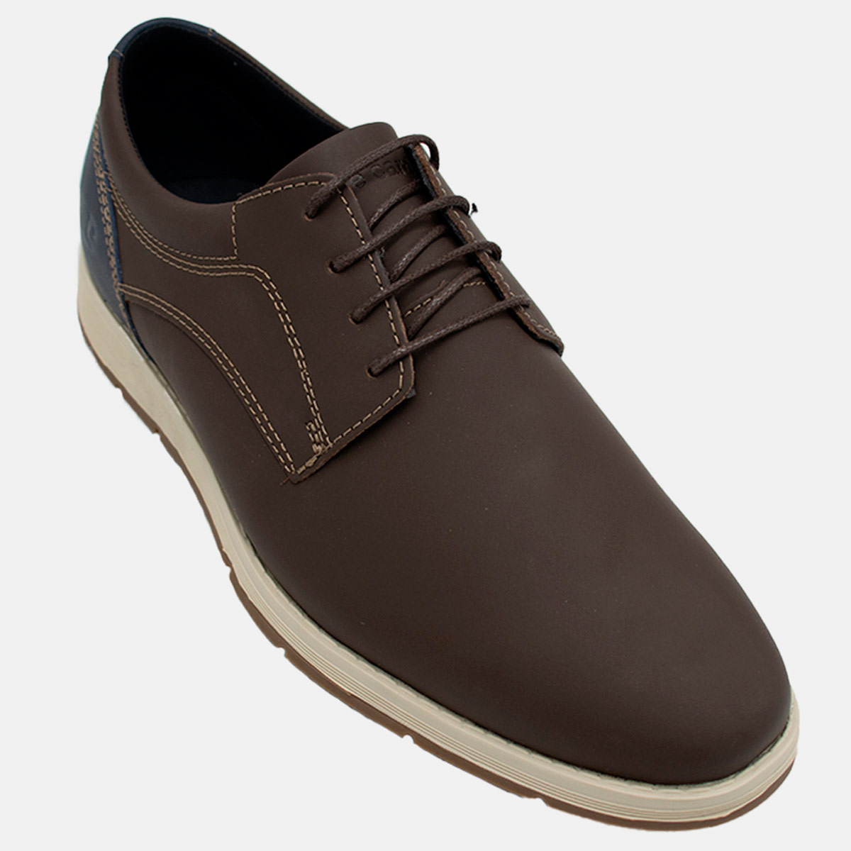 ZAPATOS DE VESTIR CUERO HOMBRE PIERRE CARDIN  MARRÓN CB7001 - 2