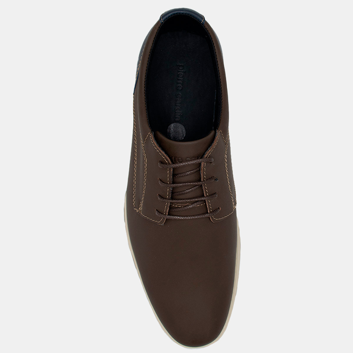 ZAPATOS DE VESTIR CUERO HOMBRE PIERRE CARDIN  MARRÓN CB7001 - 3
