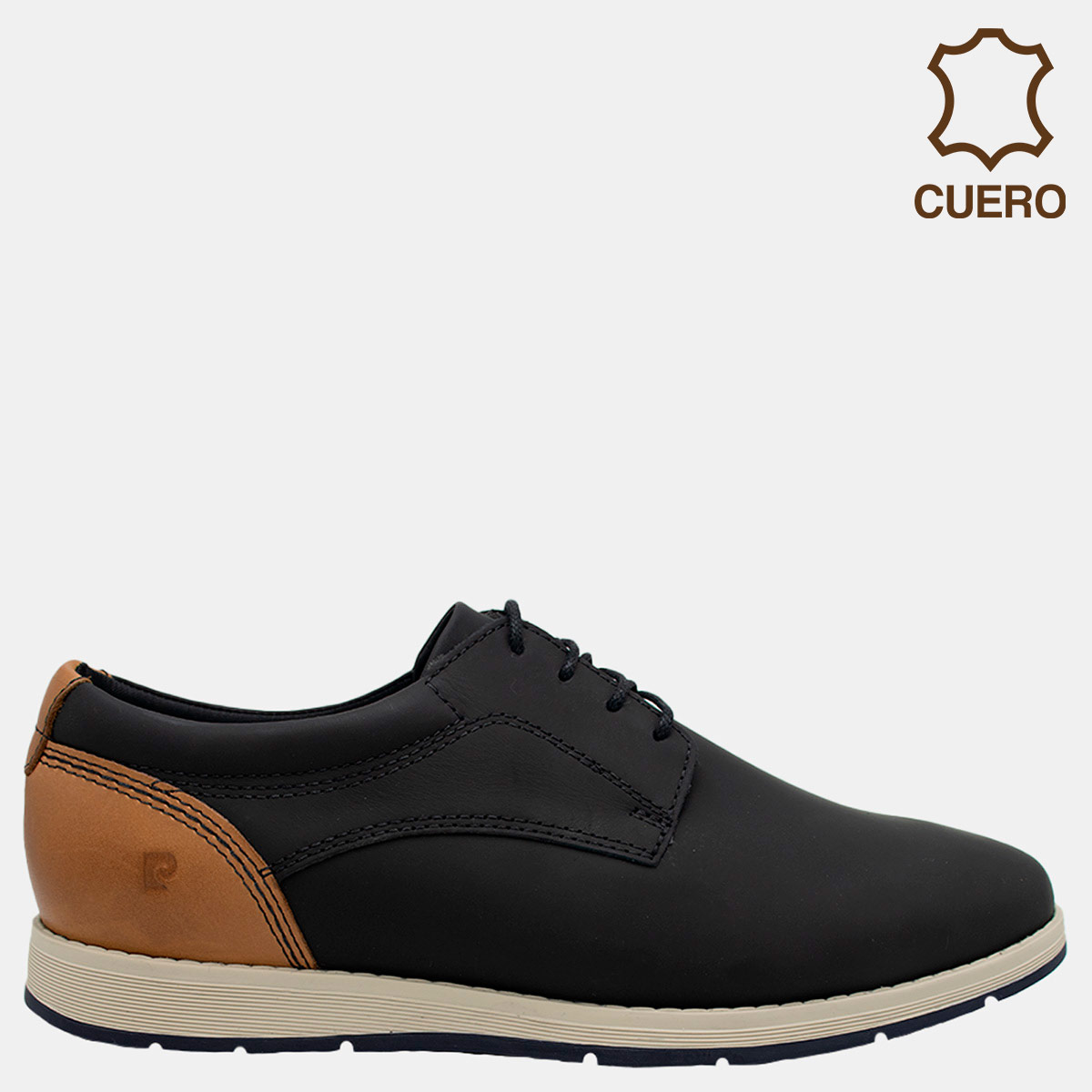 ZAPATOS DE VESTIR CUERO HOMBRE PIERRE CARDIN NEGRO CB7001 - 1