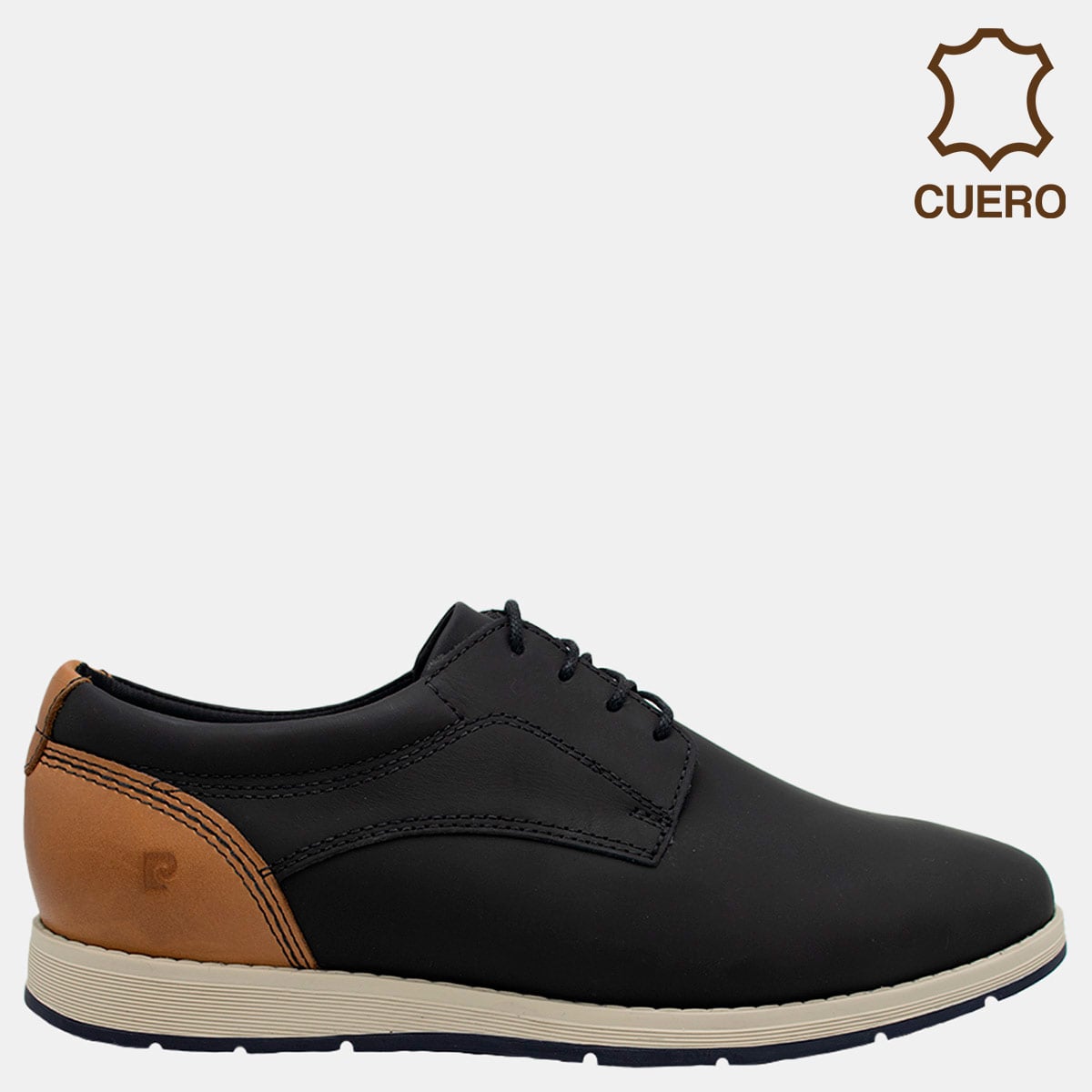 ZAPATOS DE VESTIR CUERO HOMBRE PIERRE CARDIN  NEGRO CB7001 - 1