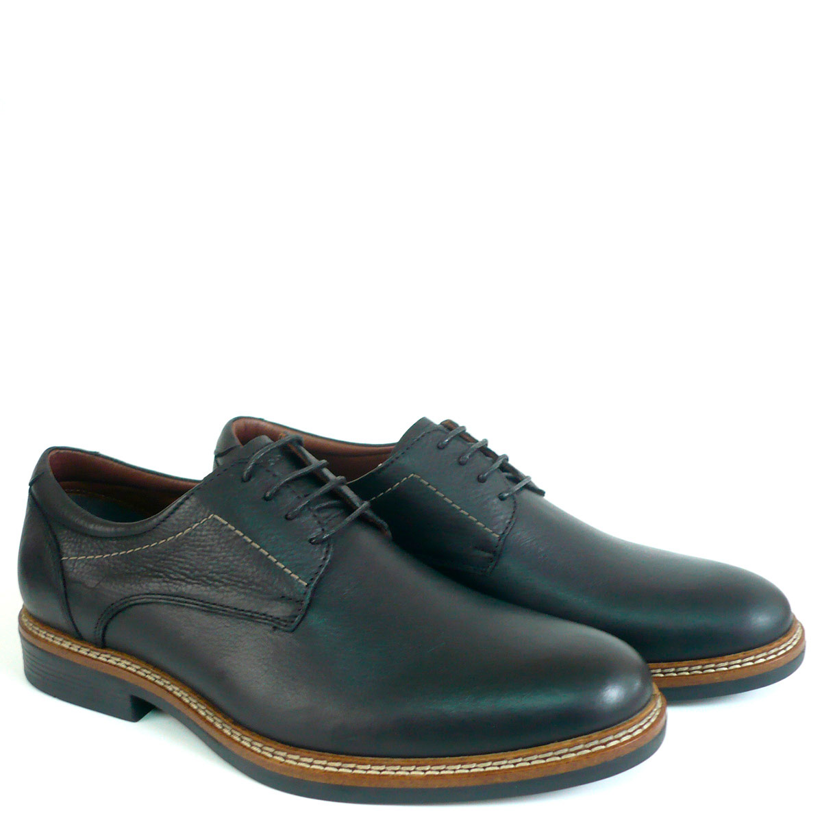 ZAPATOS CASUALES HOMBRE DAUSS CUERO NEGRO - 2