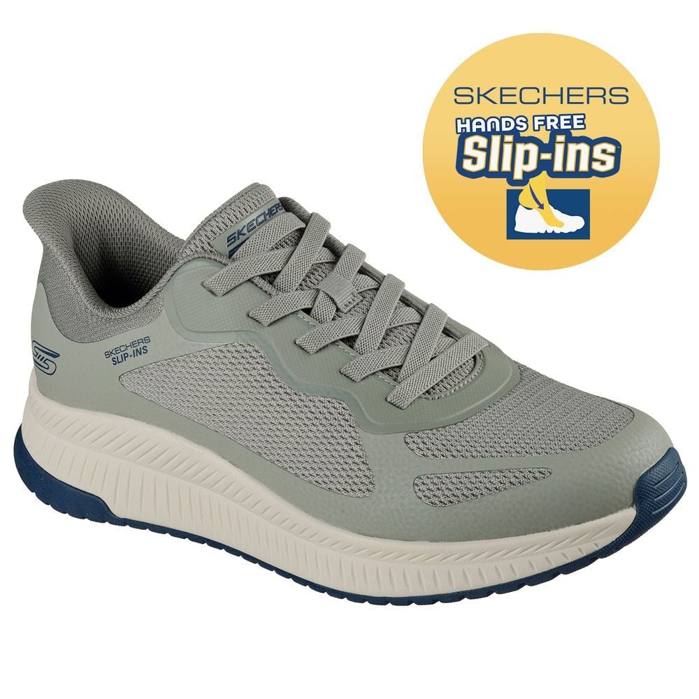 ZAPATILLAS HOMBRE SKECHERS URBANAS VERDE BOBS SQUAD 4 - 1