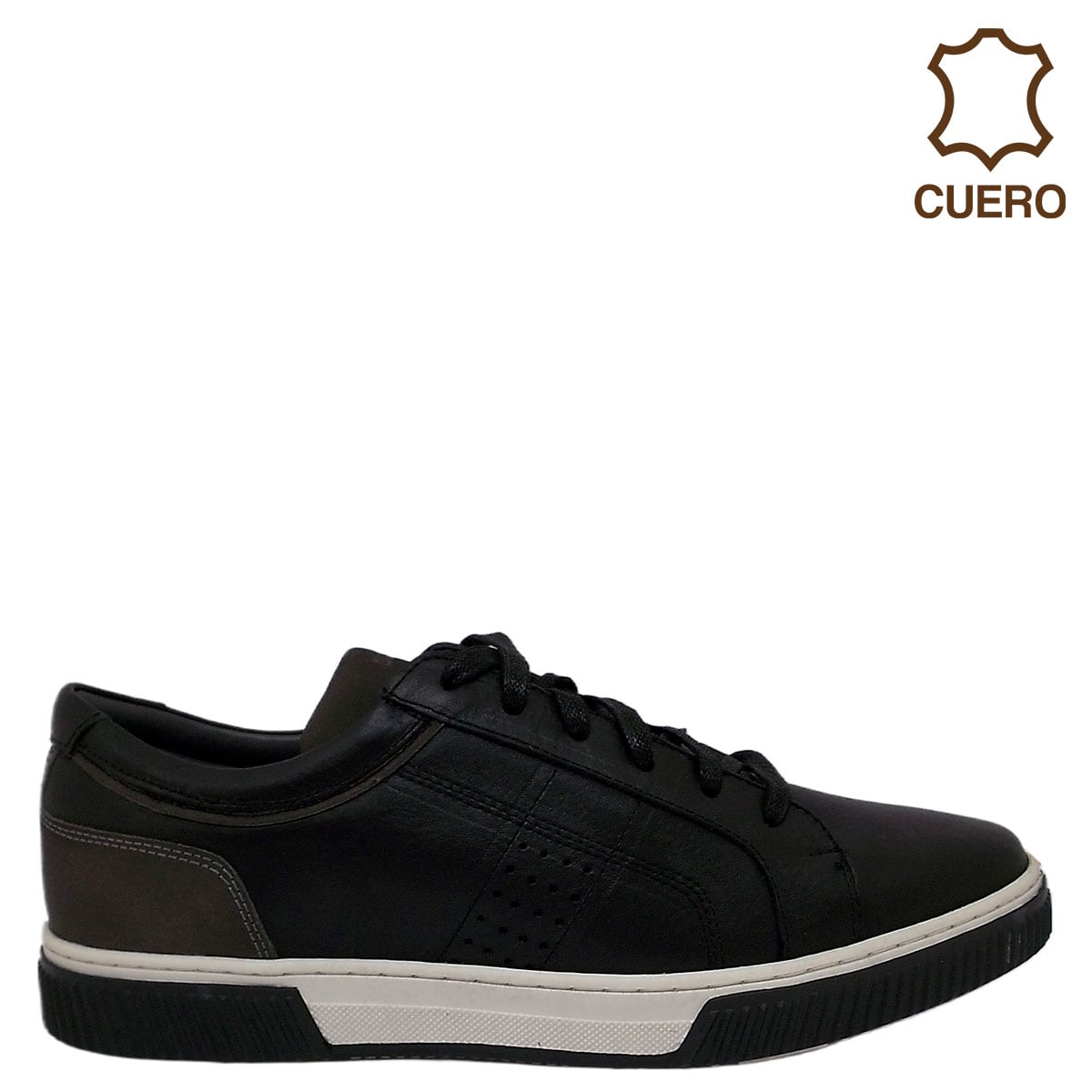 ZAPATILLAS HOMBRE DAUSS URBANAS NEGRO CUERO - 1