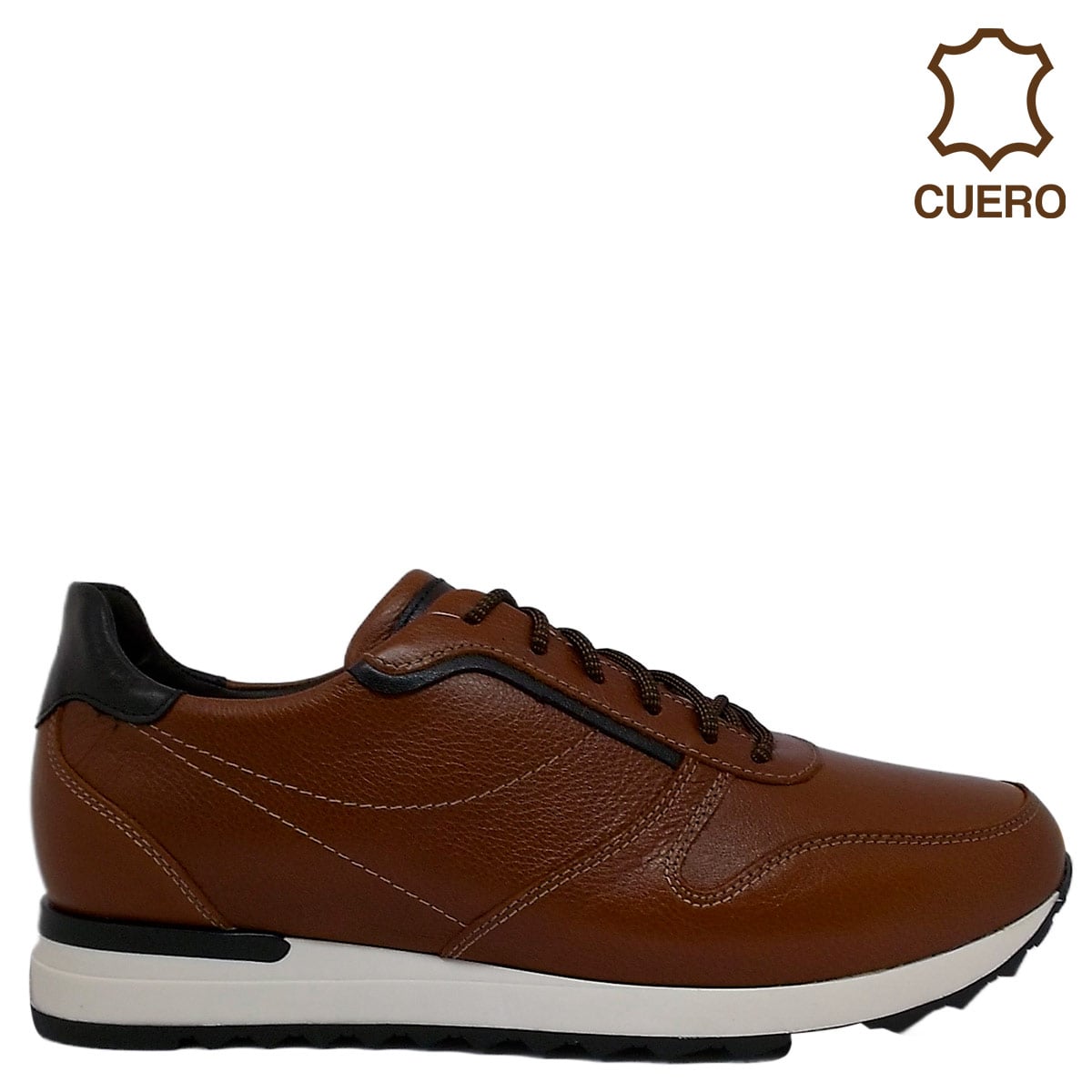 ZAPATILLAS HOMBRE DAUSS URBANAS MARRÓN Z2206 CUERO - 1