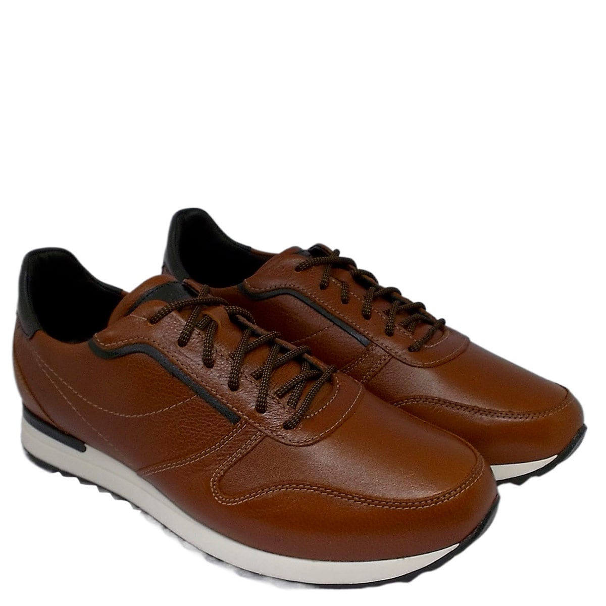 ZAPATILLAS HOMBRE DAUSS URBANAS MARRÓN Z2206 CUERO - 2