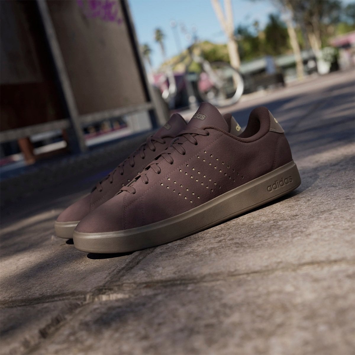 ZAPATILLAS HOMBRE ADIDAS URBANAS MARRÓN JQ0383 CUERO - 2
