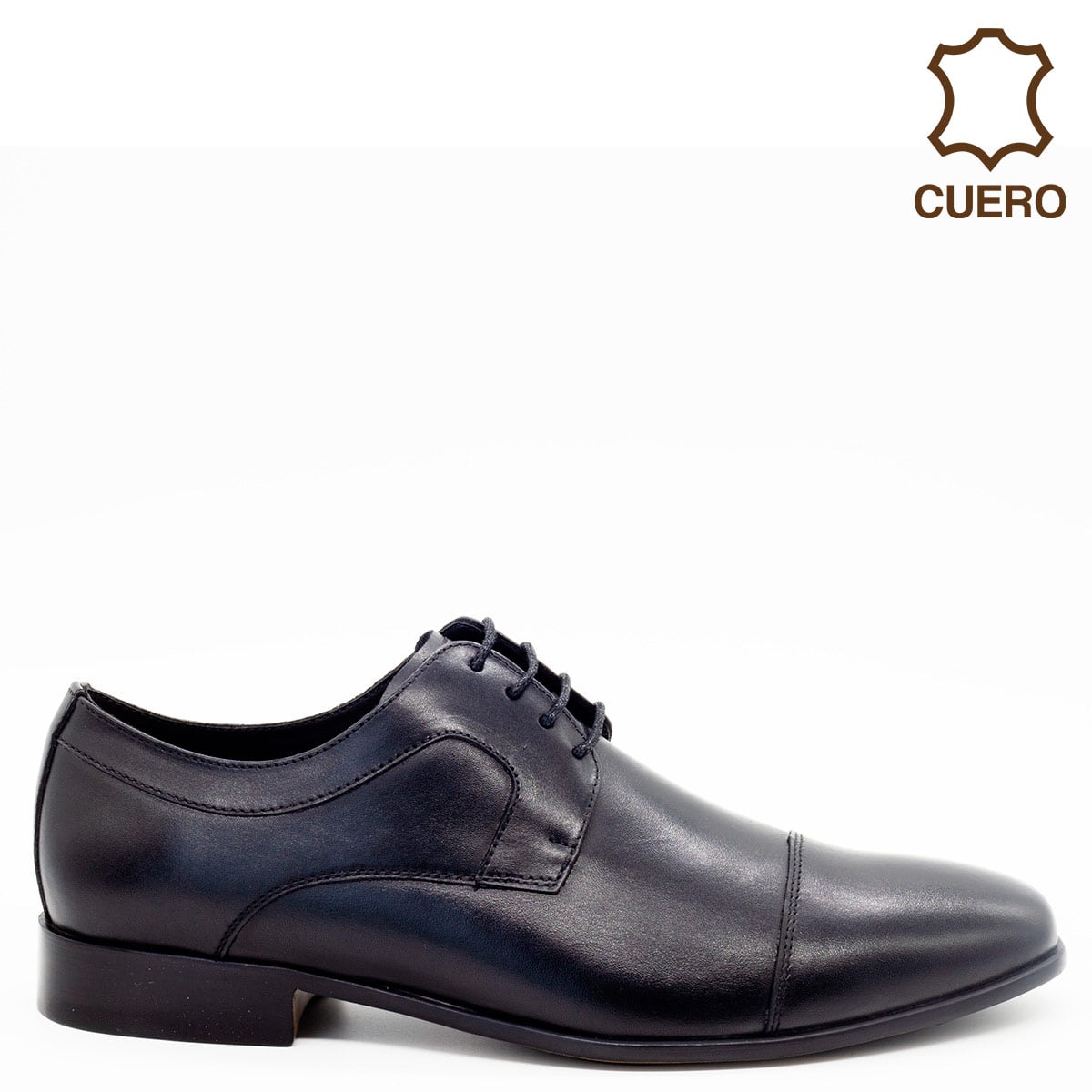 ZAPATOS DE VESTIR HOMBRE DAUSS CUERO NEGRO - 1