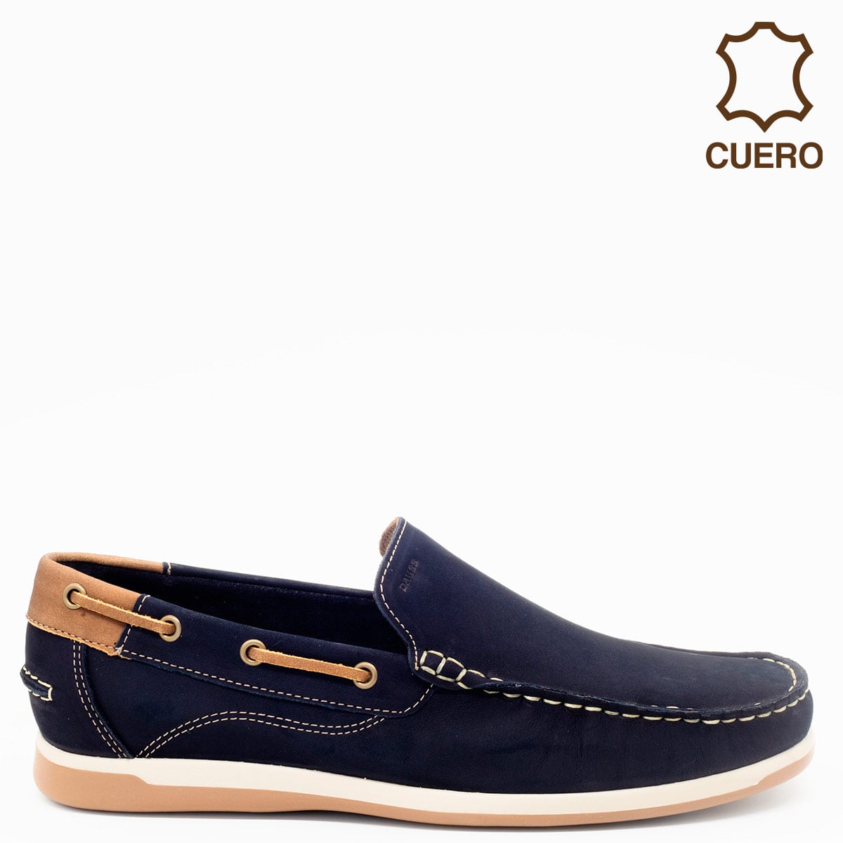 ZAPATILLAS HOMBRE DAUSS CUERO AZUL 1102CA - 1