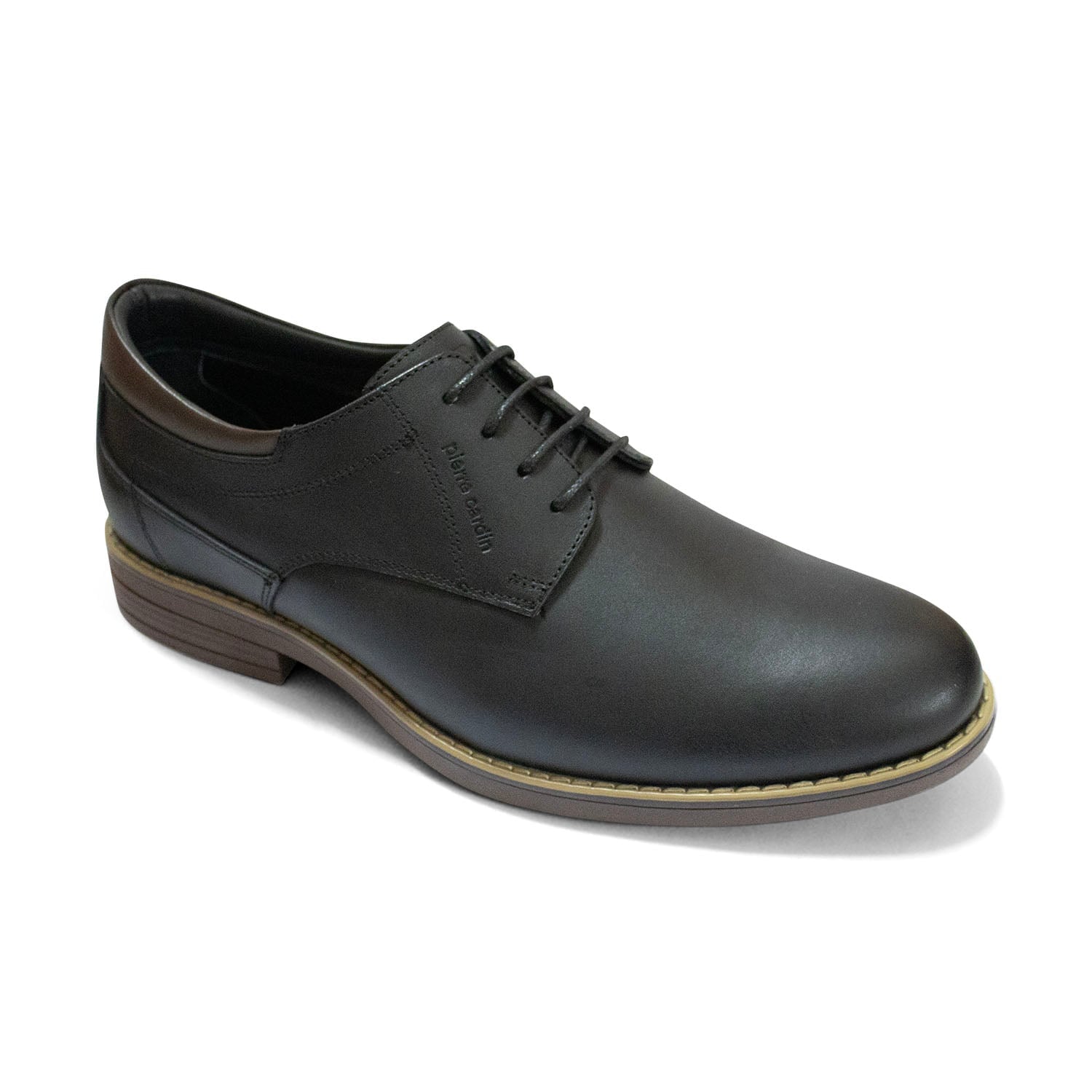 ZAPATOS CASUALES DE CUERO HOMBRE PIERRE CARDIN NEGRO CL9001 - 1