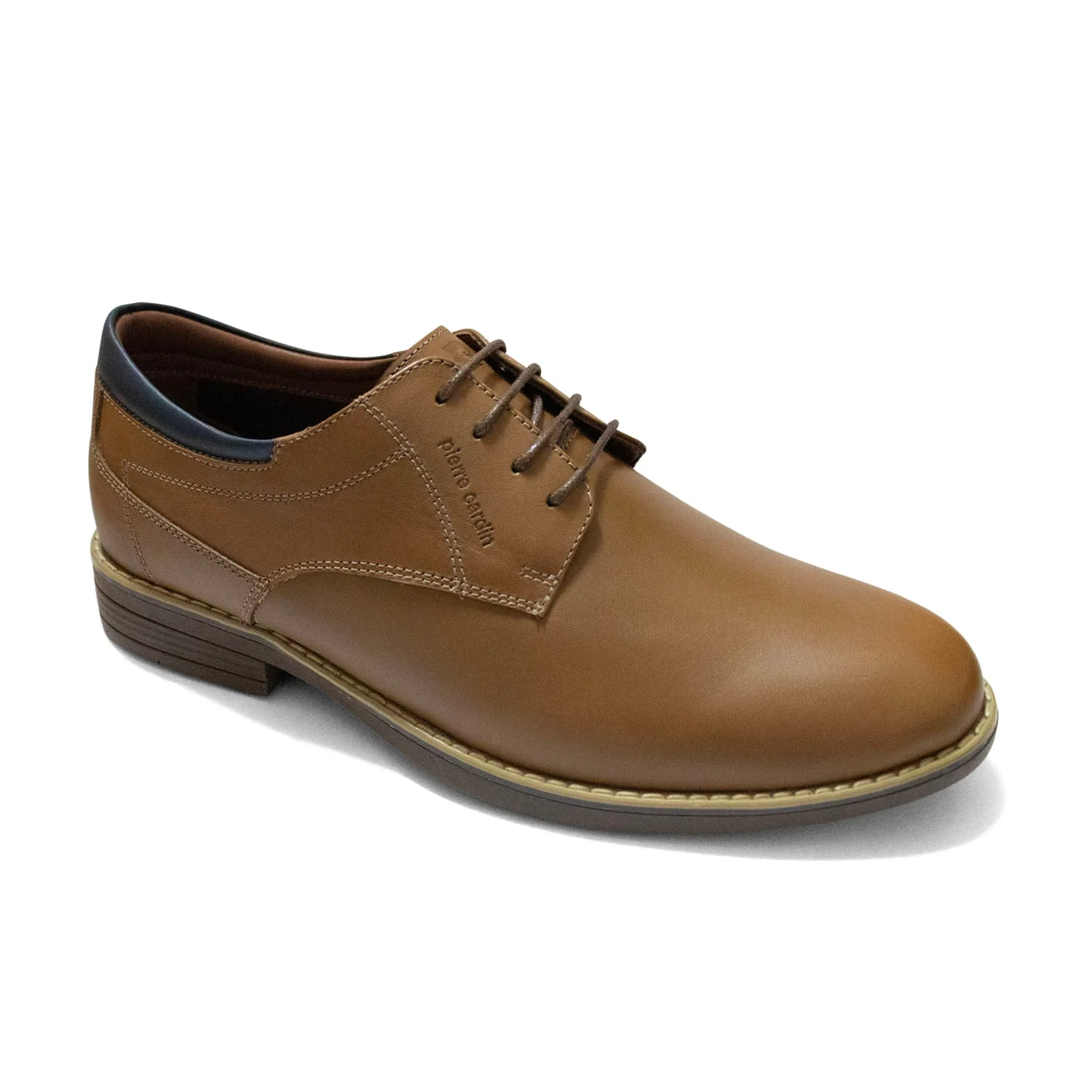 ZAPATOS CASUALES DE CUERO HOMBRE PIERRE CARDIN MARRÓN CLARO - 1