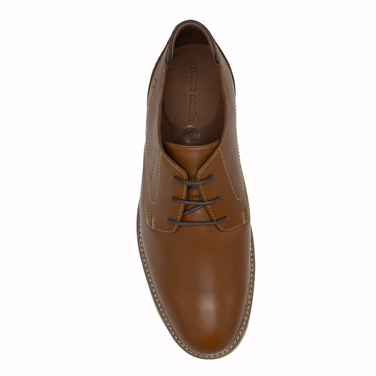 ZAPATOS CASUALES DE CUERO HOMBRE PIERRE CARDIN MARRÓN CM3001 COG - 3