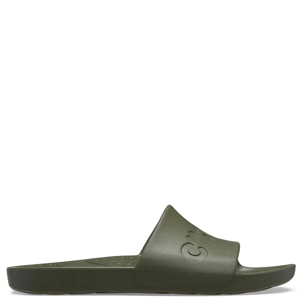 ZUECO HOMBRE CROCS SLIDE ARMY GREEN - 1