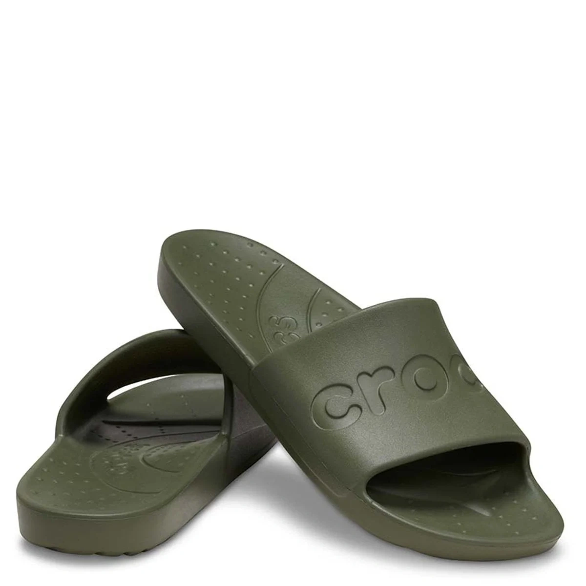 ZUECO HOMBRE CROCS SLIDE ARMY GREEN - 2