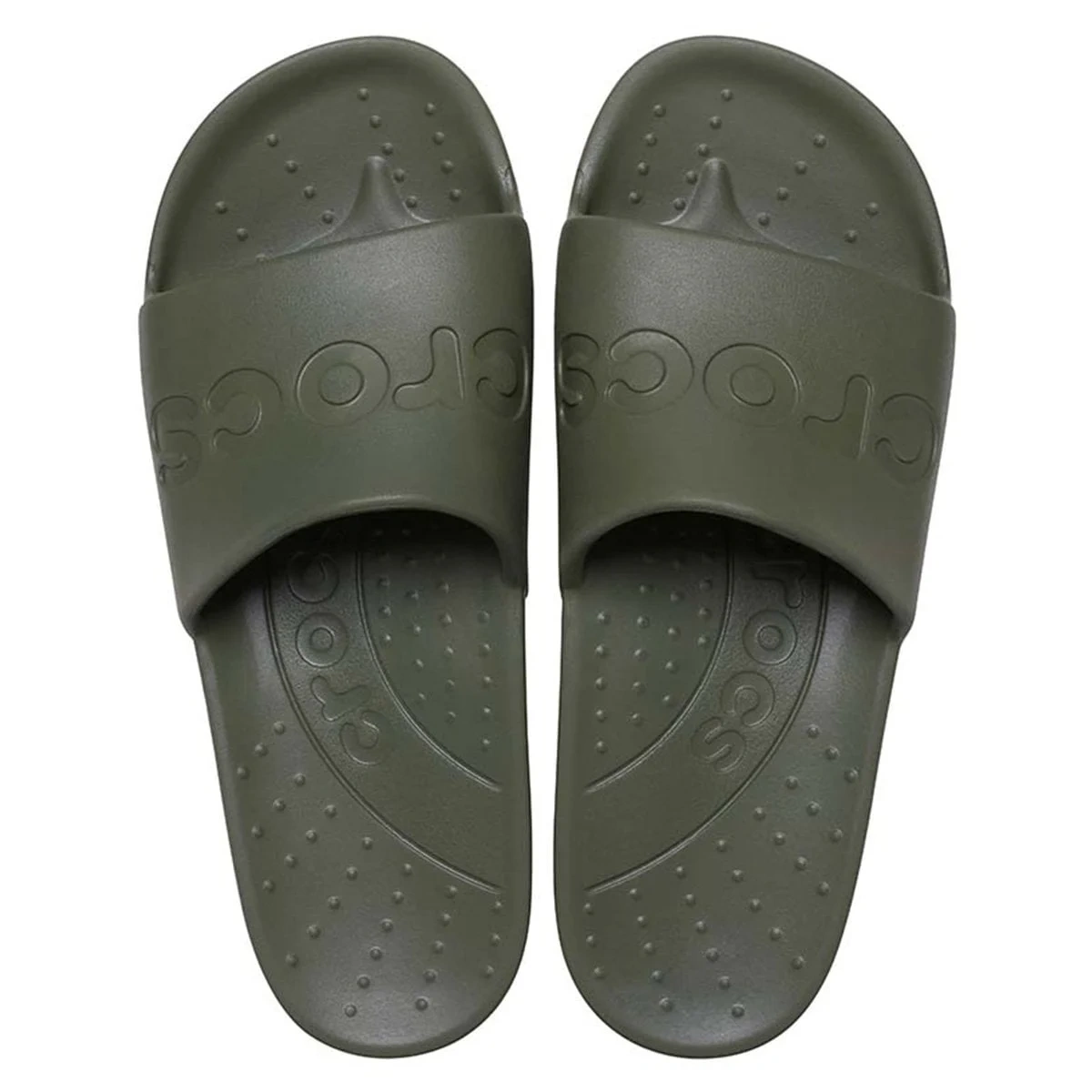 ZUECO HOMBRE CROCS SLIDE ARMY GREEN - 3