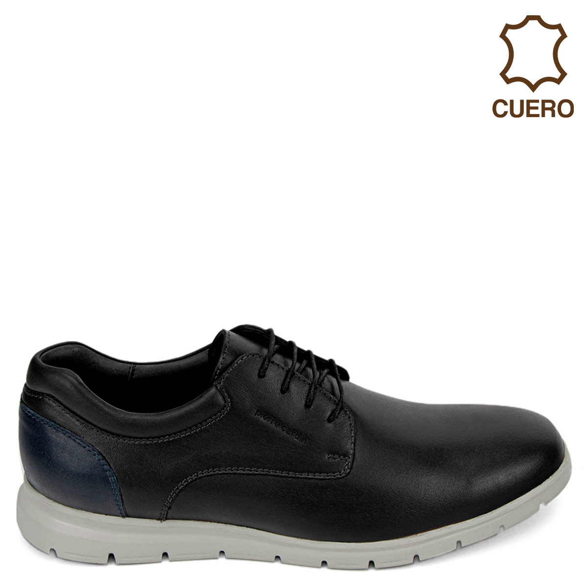 ZAPATOS CASUALES DE CUERO HOMBRE PIERRE CARDIN NEGRO CM2001 - 1