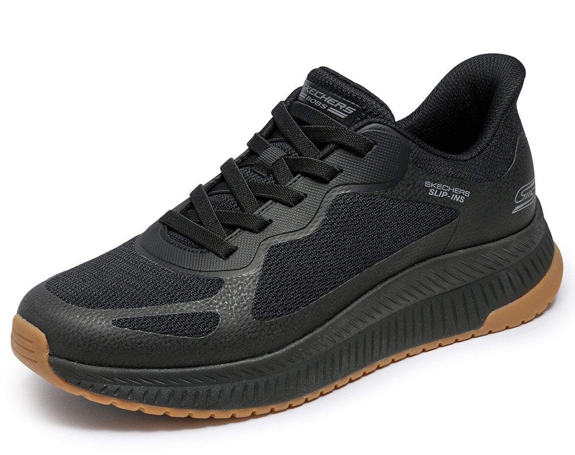 ZAPATILLAS HOMBRE SKECHERS URBANAS NEGRO BOBS SQUAD 4 - 6