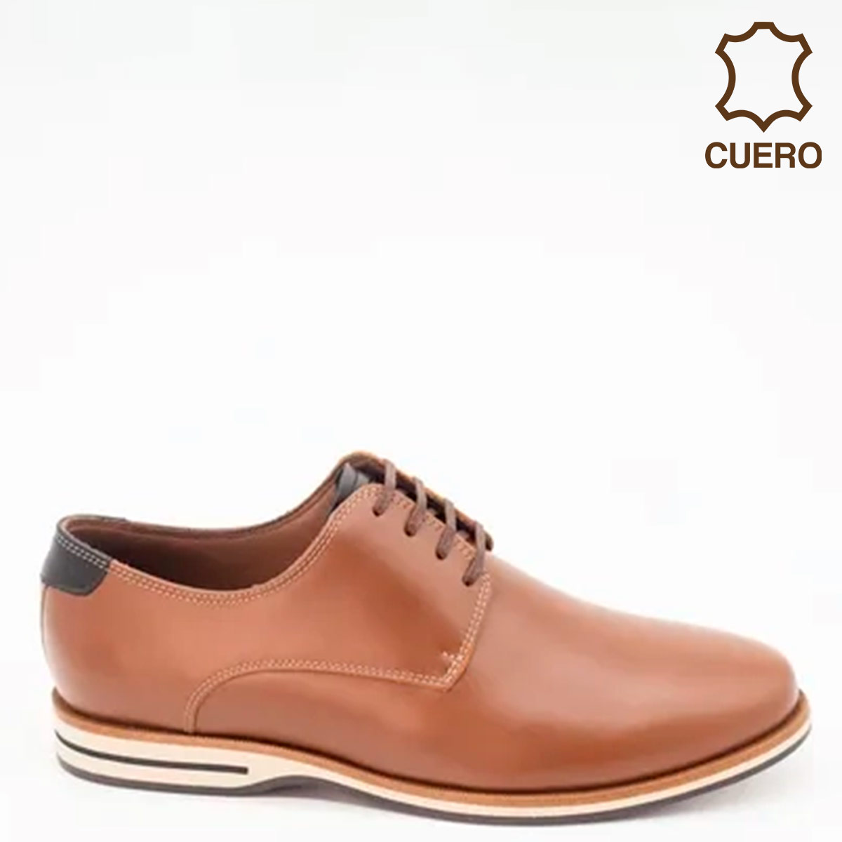 ZAPATO DE VESTIR HOMBRE DAUSS CUERO MARRÓN - 1
