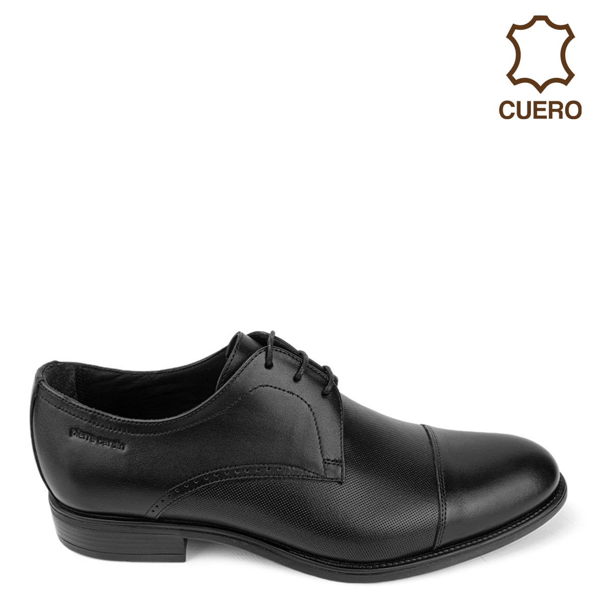 ZAPATOS DE VESTIR CUERO HOMBRE PIERRE CARDIN NEGRO VFD006   - 1